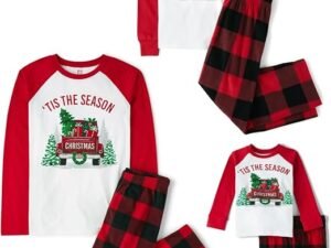 The Children’s Place – Pijama familiar de una pieza a juego para niños y bebés, pijamas de esqueleto de Halloween, forro polar
