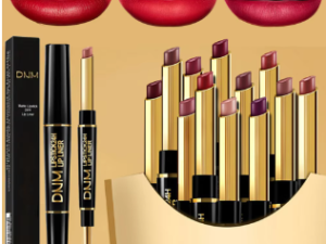 Lápiz labial antiadherente de doble punta, delineador de labios de larga duración, alta pigmentación, impermeable, regalos para el Día de San Valentín