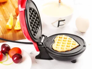 Mini Electric Waffle Maker – Heart-Shaped & Bubble Egg Cake Oven, 220V EU Plug