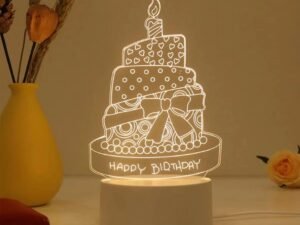 Night Light Creative Acrylic Bedroom Bedside LED Table Lamp Holiday