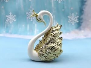 Swan Couple Figurine Home Decor