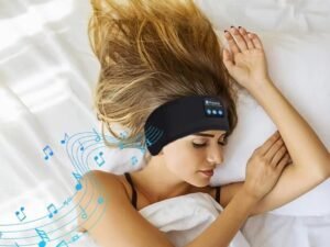Fone Bluetooth Earphones Sports Sleeping Headband Elastic