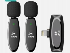 Nouveau mini microphone sans fil lavalier lapel enregistrement Haut-Parleur mic pour iphone téléphone mobile