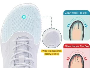 ZYEN Mens Barefoot Shoes Wide Toe Box
