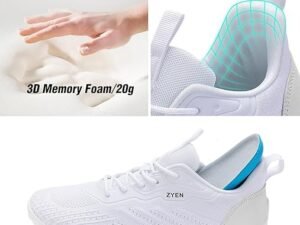 ZYEN Mens Barefoot Shoes Wide Toe Box