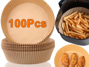 Air fryer disposable paper non stick air fryer backing papers chicken accessories