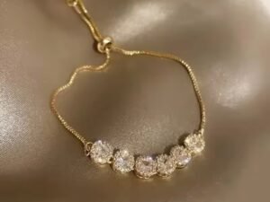4PCS/Set Fashionable Rhinestone Full Metal Bracelet Set for Women's , Jewelry Birthday Party Gifts