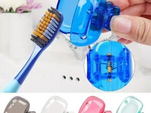 Clip en plastique Portable pour voyage , capuchon de protection de brosse à dents,Couvre-têtes de brosse à dents de voyage,étui de protection,