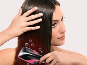 Sèche-cheveux brosse à Air chaud ,Styler et volumateur lisseur de cheveux, peigne rouleau une étape électrique Ion ,.sèche-cheveux brosse