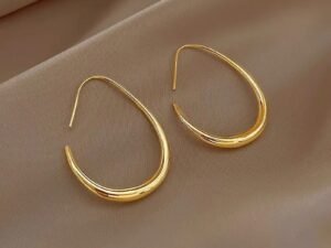 bijoux de fête et de mariage ,design simple, boucles d'oreilles créoles