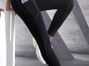 Vêtements femmes , pantalons de Yoga extensibles, collants avec poches, Push Up, Fitness, course à pied, vêtements de sport, pantalons de couleur unie
