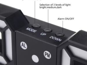 Réveil numérique LED 3D