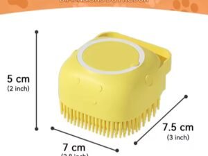 Brosse de bain en silicone souple pour animaux de compagnies,massage