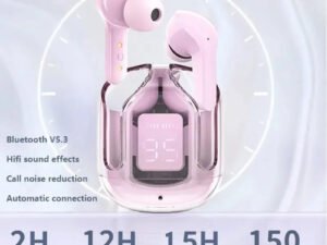 Auriculares inalámbricos T2 originales, cascos con Bluetooth, transparentes, HIFI, LED, pantalla Digital, sonido estéreo, para Xiaomi