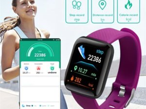 Reloj inteligente multifunción para hombres, mujeres y niños, recordatorio de mensajes, Control de música, calorías deportivas, reloj inteligente D13, reloj despertador 116Plus