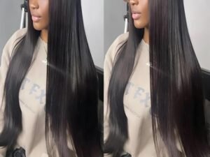 40 46 pulgadas 13×4 13×6 HD pelucas delanteras de encaje recto de hueso transparente pelucas de cabello humano brasileño de 220 de densidad para mujeres