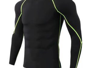 Camiseta deportiva para hombre, camiseta de secado rápido para culturismo y correr, camiseta de compresión de manga larga para gimnasio, camiseta ajustada para Fitness para hombre Rashgard