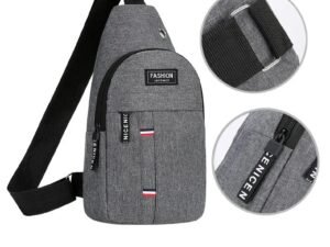 Bolso de pecho de un hombro para hombre, bandolera pequeña de gran capacidad para deportes
