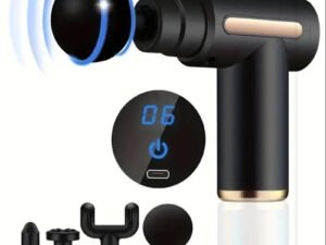 Mini pistola de masaje muscular portátil, masajeador corporal de percusión de mano profunda para cuerpo, espalda y cuello, pierna