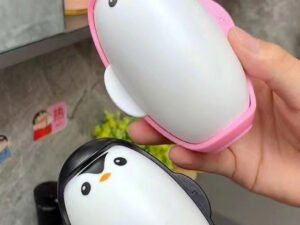 Dissolvant de Peluches Pingouin – Mini Boule de Brosse à Rouleau Portable et Réutilisable