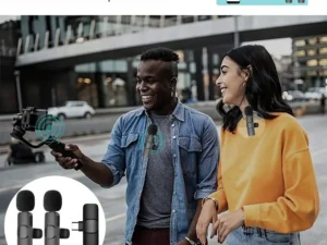 Micrófono Lavalier inalámbrico para transmisión en vivo, YouTube, TikTok, Facebook, con reducción de ruido para iPhone y Android