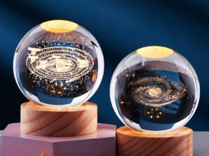 Veilleuse boule de cristal 3D