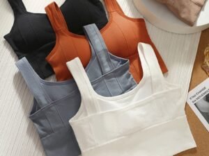 Sujetador deportivo transpirable antisudor para mujer, Top de Yoga sin costuras, Top corto a prueba
