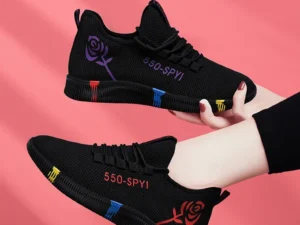 Tenis Feminino 2024, zapatos vulcanizados para mujer, zapatillas suaves ligeras de malla de aire, zapatos planos con plataforma y cordones, zapatos