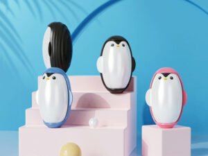 Dissolvant de Peluches Pingouin – Mini Boule de Brosse à Rouleau Portable et Réutilisable