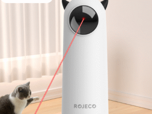 Jouet Interactif Intelligent pour Chat avec LED et Laser – Amusement Automatique