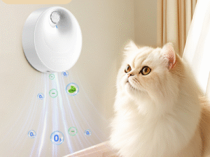 Litière Automatique Intelligent 4000mAh avec Désodorisant pour Chats