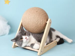 Boule à Gratter en Sisal pour Chat – Jouet Interactif et Résistant