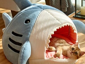 Lit Chaud Fermé pour Chat – Panier Douillet et Tente Confortable pour Animaux de Compagnie