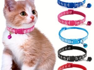 Collier Coloré Ajustable pour Chats et Chatons – Accessoires Tendance pour Animaux