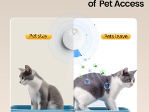 Litière Automatique Intelligent 4000mAh avec Désodorisant pour Chats