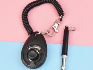Clicker d’Entraînement pour Animaux de Compagnie – Sifflet Obéissant avec Dragonne Réglable