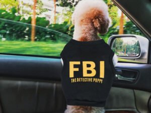 Vêtements d’été en coton respirant pour chiens – Camouflage FBI