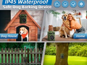 Dispositif Anti-Aboiement Ultrasonique Automatique pour Chien – Bouchon Rechargeable