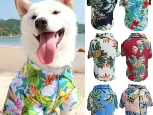 Chemise Hawaïenne pour Chiens – Vêtements d’Été Colorés pour Petits et Moyens Chiens