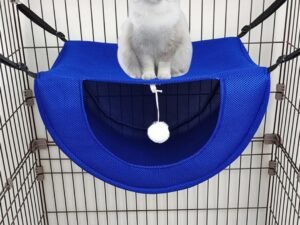 Cage à Chat en Maille Sandwich pour Animaux de Compagnie – Confort et Respirabilité