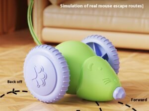Souris Électrique Interactive pour Chats – Jouet Rechargeable avec Évitement Intelligent d’Obstacles