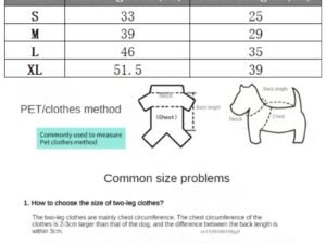 Veste d’Hiver Chaude pour Chiens – Gilet avec Anneau en D pour Petits Animaux