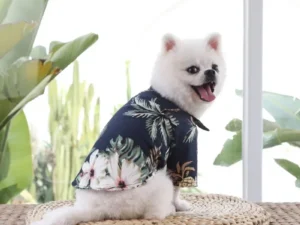 Chemise Hawaïenne pour Chiens – Vêtements d’Été Colorés pour Petits et Moyens Chiens