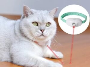 Collier Laser Intelligent pour Chat – Jouet Électrique Automatique avec Chargeur USB