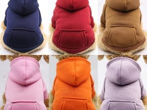 Sweat à Capuche à Deux Pattes pour Chien – Vêtement Élégant pour Petits et Moyens Chiens et Chats