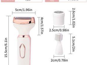 Afeitadora eléctrica para mujer, depiladora indolora.