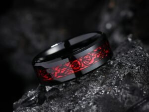 Bague de Liaison Dragons Éternels – Élégance Mythique en Argent