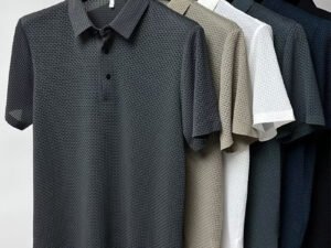 Camisa POLO Sólida con Flores de Hueso – Versatilidad y Estilo para el Hombre Moderno