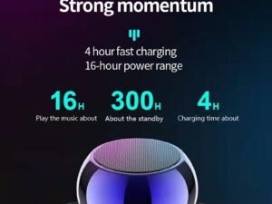 Altavoz Bluetooth inalámbrico M3 Flash, portátil, pequeña pistola de acero, Subwoofer pesado
