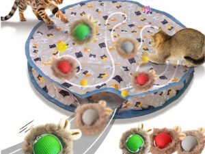 Balle Interactive pour Chat – Jouet Intelligent à Rouler Rapidement